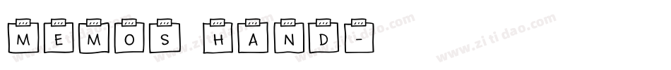 Memos Hand字体转换